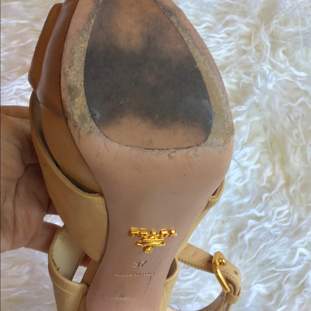 Prada High Heel Sandals - Resort Collection - Sz 7 - Picture 7 of 8